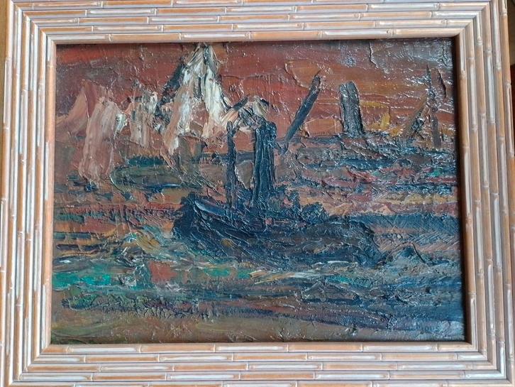 Joz Mous  1896 - 1968  Sleper, Antiek en Kunst, Kunst | Schilderijen | Klassiek, Verzenden