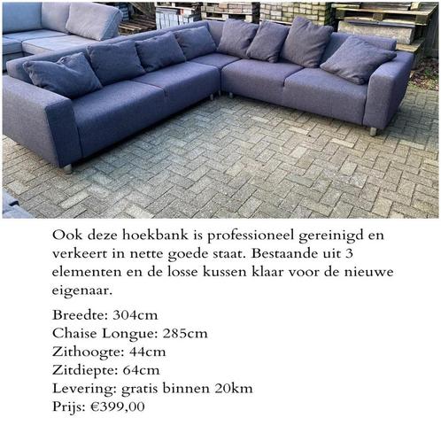 Hoekzetels te koop, allerlei soorten, maten en prijzen, Huis en Inrichting, Zetels | Zetels en Chaises Longues, Zo goed als nieuw