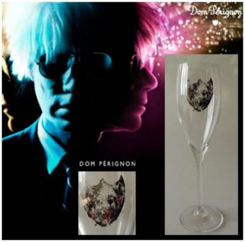 Dom Perignon Andy Warhol Exclusief Champagneglas Nieuw, Verzamelen, Glas en Drinkglazen, Nieuw, Overige typen, Ophalen of Verzenden