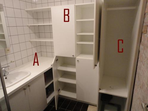Badkamermeubels, Huis en Inrichting, Badkamer | Badkamermeubels, Gebruikt, (Half)hoge kast, Ophalen