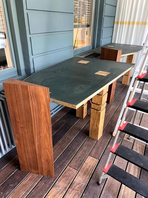 Eclectische bartafel met Vlaamse toets - vintage stijl, Huis en Inrichting, Tafels | Salontafels, Zo goed als nieuw, 75 cm of meer