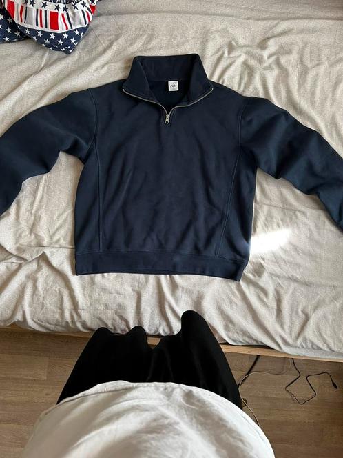 Stijlvolle en Comfortabele Blauw Zara Half Zip Up, Kleding | Heren, Truien en Vesten, Zo goed als nieuw, Blauw, Ophalen