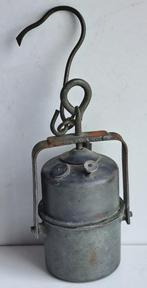 Ancienne lampe de mineur à carbure, Ophalen of Verzenden