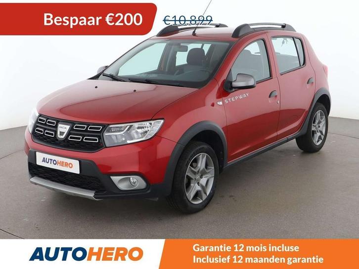 Dacia Sandero 0.9 TCe Stepway Prestige (bj 2018), Auto's, Dacia, Te koop, Sandero Stepway, ABS, Airbags, Airconditioning, Bluetooth