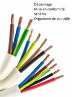 Electricien: schéma unifilaire et de position + travaux, Bricolage & Construction, Électricité & Câbles, Autres types, Envoi, Neuf