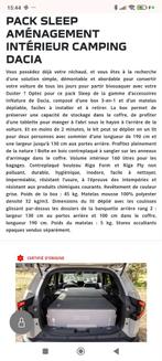 Pack sleep pour Dacia modèle 3