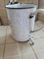 Oude emaille kan met afvoer., Ophalen of Verzenden