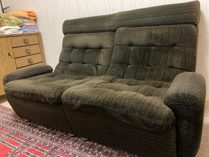 Vintage sofa, Huis en Inrichting, Zetels | Zetels, Gebruikt, Rechte bank, Tweepersoons, 150 tot 200 cm, 75 tot 100 cm, Stof, Ophalen