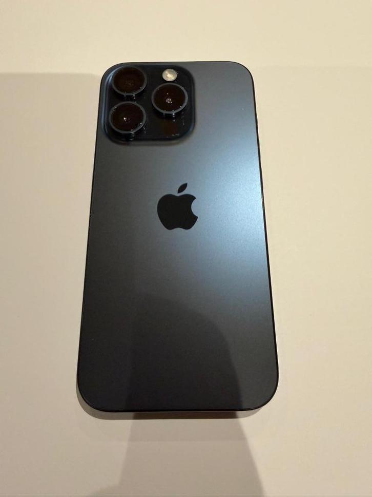 PRIJSVERLAGING!📱iPhone 15 Pro 128GB Titanium Blue + extra's, Telecommunicatie, Mobiele telefoons | Apple iPhone, Zo goed als nieuw