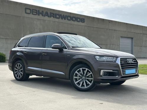 Audi Q7 e-Tron Quattro S Line V6 258pk FULL OPTION, Auto's, Audi, Bedrijf, Te koop, Q7, 4x4, ABS, Achteruitrijcamera, Adaptieve lichten