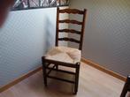 6 stoelen met rieten zitting, Huis en Inrichting, Vijf, Zes of meer stoelen, Riet of Rotan, Gebruikt, Bruin