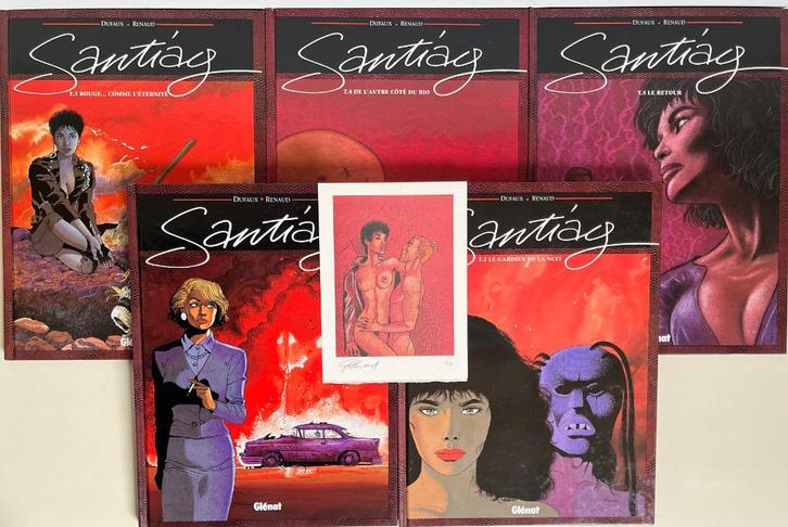 Santiag - complete reeks 1>5 - Renaud - 1e dr - 1991/1996, Boeken, Stripverhalen, Verzenden
