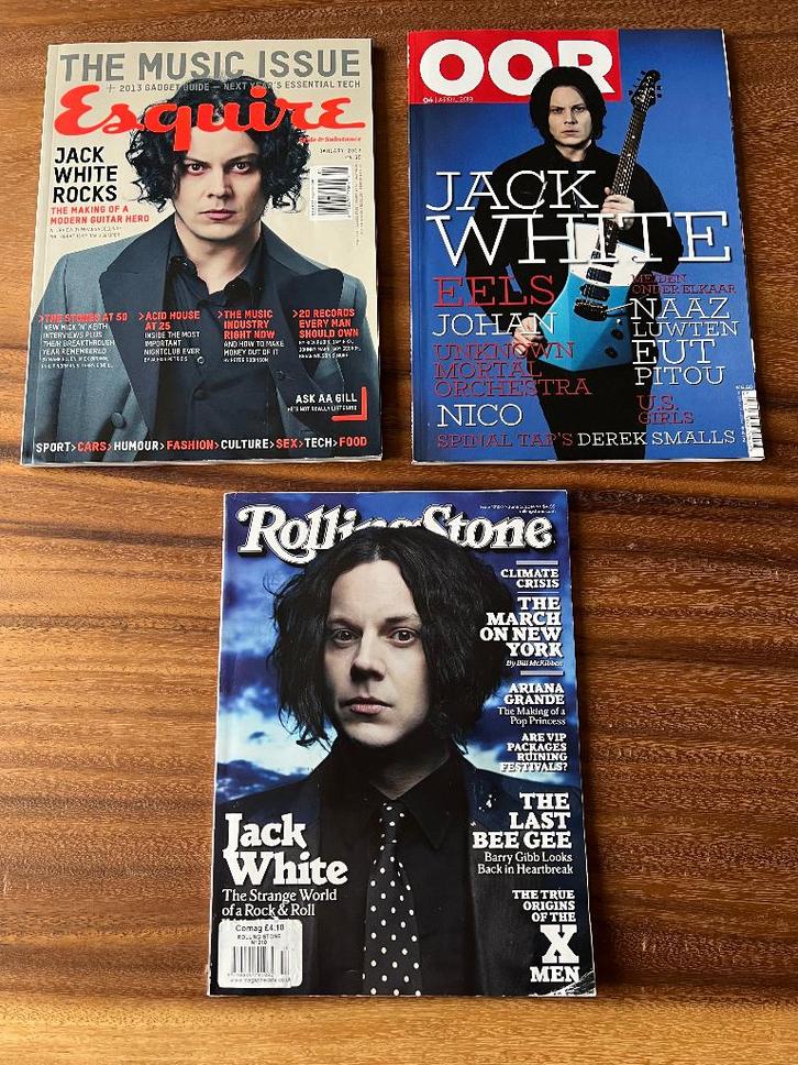 Jack White – 3 magazines (Rolling Stone, Esquire & OOR), Boeken, Muziek, Gelezen, Artiest, Ophalen of Verzenden