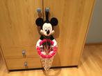 Knuffel Mickey basketring, zo goed als nieuw, Kinderen en Baby's, Ophalen of Verzenden, Zo goed als nieuw