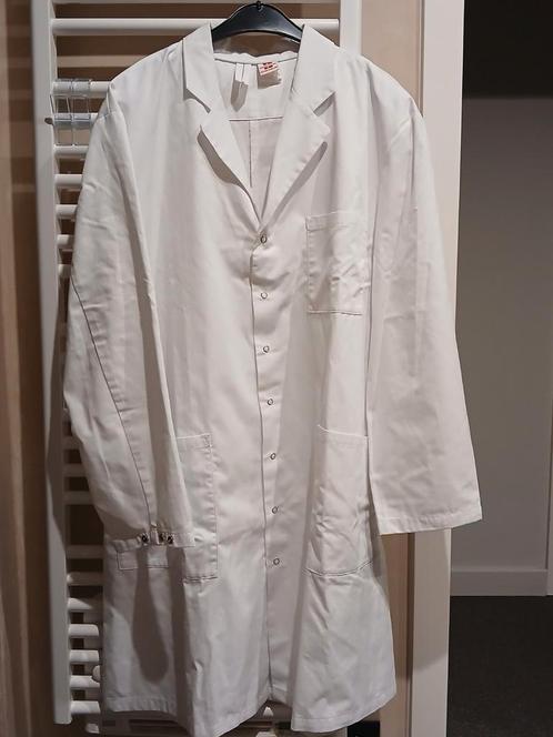 Witte schort voor laboranten of verpleegkundigen, Diversen, Verpleegmiddelen, Ophalen of Verzenden