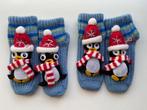Lot de 2 paires de chaussons enfant pingouin 3D, Ophalen of Verzenden, Zo goed als nieuw, Jongen of Meisje, Sokken