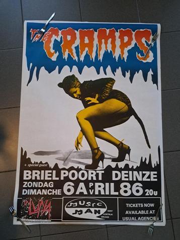 The Cramps poster 1986 Brielpoort  disponible aux enchères