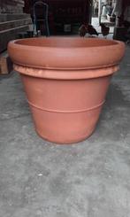 Terracotta bloempot, Tuin en Terras, Bloempotten, Ophalen, 40 cm of meer, Rond, Zo goed als nieuw