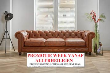 Originele Engelse Chesterfield zetel Delta Chesterfield, Enlèvement ou Envoi, Neuf