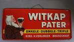 Blikken bord Witkap Brasschaat 1956, Verzamelen, Ophalen, Gebruikt, Reclamebord
