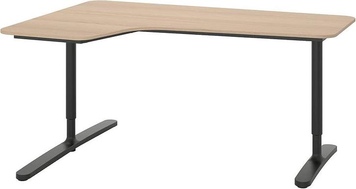 Bekant Ikea buro - 160 x 60 met hoek 110 m, Huis en Inrichting, Bureaus, Zo goed als nieuw, Ophalen