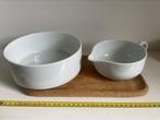 Ikea 365+ sauskom en schaal wit modern, Huis en Inrichting, Keuken | Servies, Ophalen, Effen, Aardewerk, Schaal of Schalen