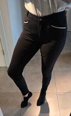 Zwarte rijbroek met kunstleren zitvlak S/36, Gebruikt, Overige soorten, Dames, Onderkleding