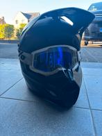 Fly racing helm + bril 100%, Motoren, Overige merken, M, Ophalen of Verzenden, Tweedehands