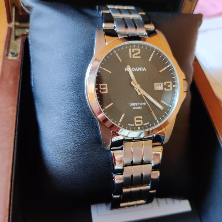 Rodania heren, Handtassen en Accessoires, Horloges | Heren, Nieuw, Polshorloge, Overige merken, Staal, Staal, Ophalen