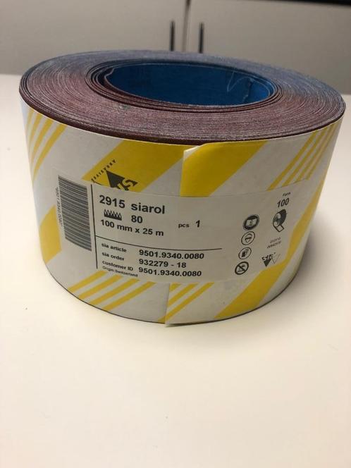 Papier de verre SIA Grain de 80/100mm/25 mètres, Doe-het-zelf en Bouw, Overige Doe-Het-Zelf en Bouw, Nieuw, Ophalen of Verzenden