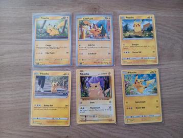 Setje Pikachu Pokémonkaarten. beschikbaar voor biedingen