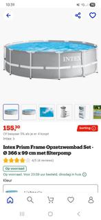Intex prism frame 366 diameter, Ophalen of Verzenden, Gebruikt
