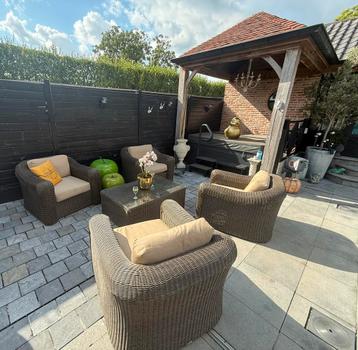 BRISTOL loungeset 4  personen met all weather kussens beschikbaar voor biedingen