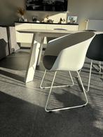 Eetkamerstoelen - zwart/wit - 8 stuks beschikbaar, Huis en Inrichting, Stoelen, Ophalen, Kunststof, Gebruikt, Wit