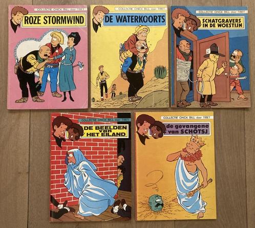 Collectie Chick Bill door Tibet - 5 strips - 1ste druk, Livres, BD, Plusieurs BD, Enlèvement ou Envoi