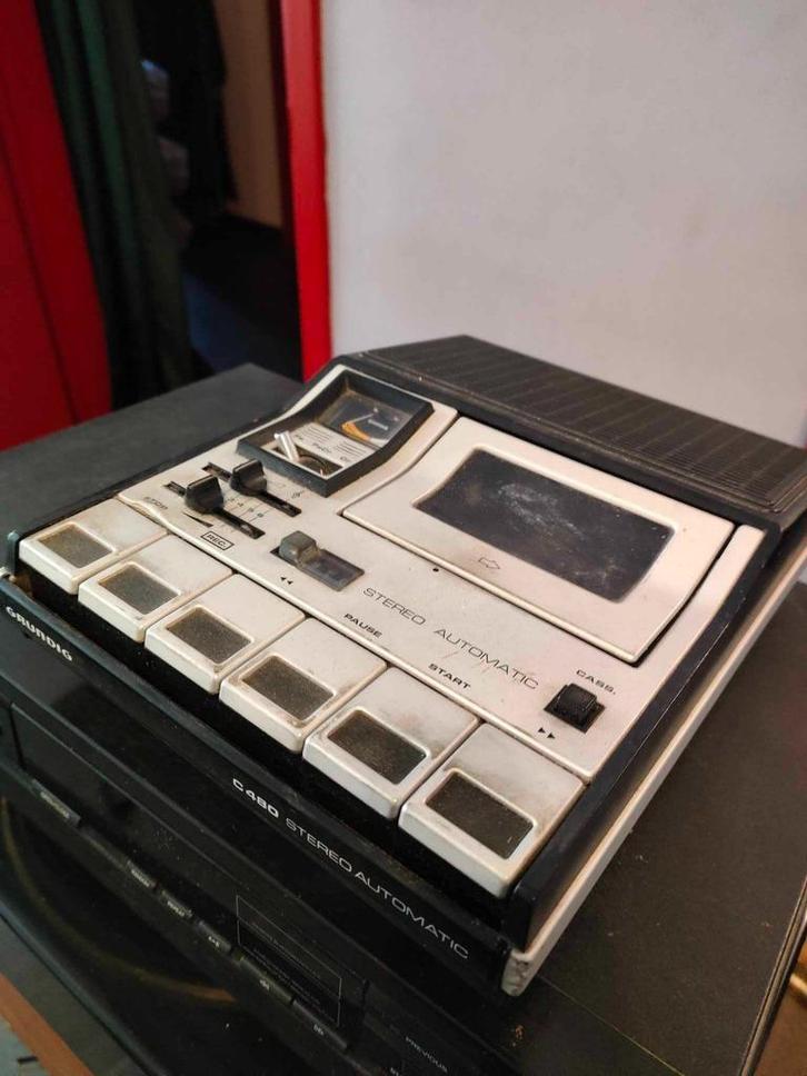 GRUNDIG C480 - dekcassettes, Audio, Tv en Foto, Cassettedecks, Enkel, Ophalen of Verzenden