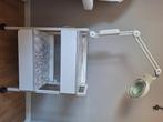 Pedicure werktafel + loupelamp, Ophalen, Gebruikt, Lichaamsverzorging