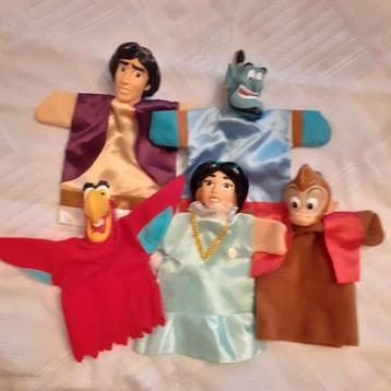 Aladdin handpoppen poppenkastpoppen Disney  beschikbaar voor biedingen