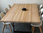Massief eiken tafel 140x180, Ophalen, Zo goed als nieuw