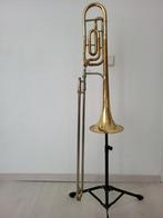 King 2103B-F trombone uit 1975, Muziek en Instrumenten, Ophalen of Verzenden, Gebruikt, Tenor, Met koffer
