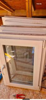 PVC raam, draai kiep, dubbelglas, Ophalen of Verzenden, Gebruikt, Gevelraam of Ruit, Dubbelglas