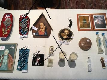 16 religieuze voorwerpen (o.a. Lourdes items) beschikbaar voor biedingen