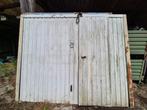 Garagepoort met deur, Doe-het-zelf en Bouw, Ophalen, Gebruikt