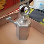 Tinnen kan , zwaar , gestempeld op 3 plaatsen ., Ophalen of Verzenden