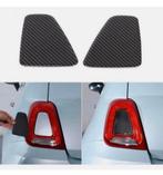 Fiat 500 Abarth 595 Carbon achterlicht cover kap-sticker set, Ophalen of Verzenden