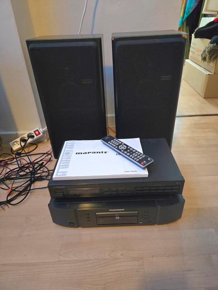 Marantz cd speler en radio en boksen Pioneer, Audio, Tv en Foto, Stereoketens, Pioneer, Ophalen