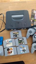 Nintendo 64 + 5games, Met 2 controllers, Gebruikt, Ophalen of Verzenden
