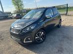 Peugeot 108 1.2 essence Airco Gps Euro6B, Auto's, Peugeot, Zwart, Bedrijf, 5 deurs, Elektrische ramen
