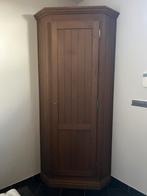 Hoek-/vestiairekast in volle eik, Huis en Inrichting, Kasten | Overige, Ophalen, Zo goed als nieuw