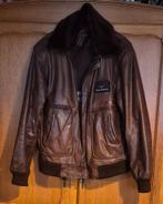 Leren heren jas maat 3XL, Kleding | Heren, Ophalen, Zo goed als nieuw, Overige maten, Bruin